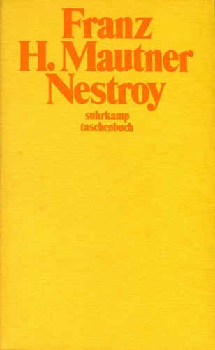 Franz Heinrich Mautner: Nestroy (Paperback, 1978, Suhrkamp)