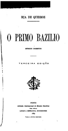 Eça de Queiroz: O primo Bazilio: episodio domestico (1887, Lugan)