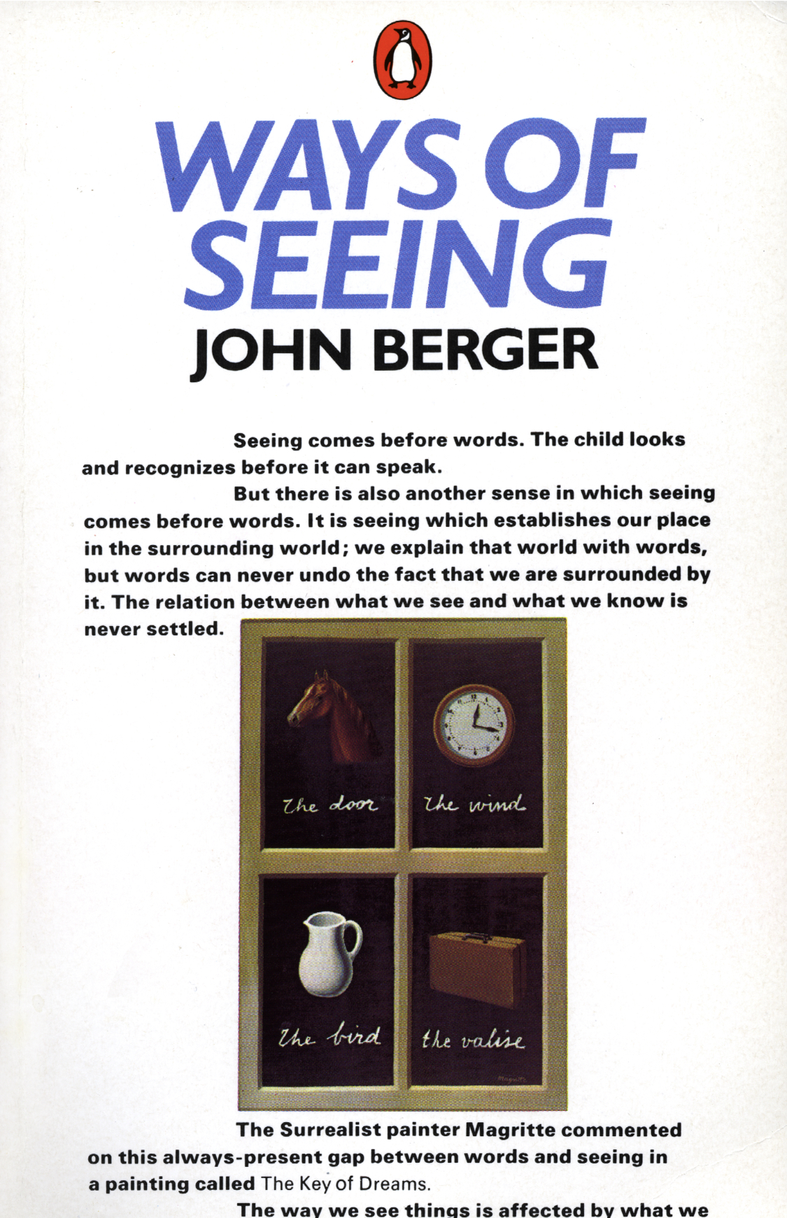 John Berger: Ways of Seeing (1972, Penguin Books)