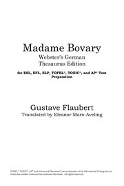 Gustave Flaubert: Madame Bovary (EBook, 2005, ICON Classics)