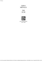 China Miéville: The scar (2002, Ballantine Books)