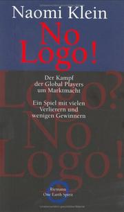 Naomi Klein: No Logo. (German language, 2002, Riemann Verlag)