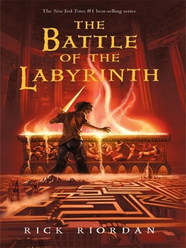 Rick Riordan: The battle of the Labyrinth (2008, Thorndike Press)