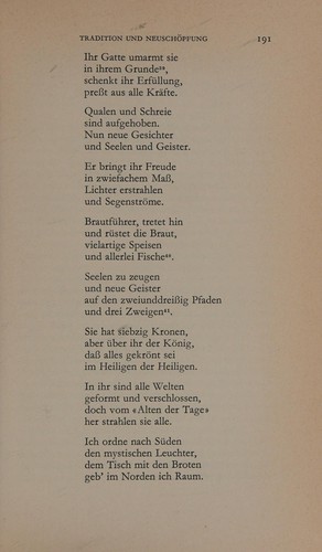 Gershom Scholem: Zur Kabbala und ihrer Symbolik (German language, 1960, Rhein-Verlag)