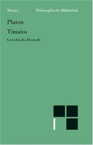 Plato: Timaios (German language, 1992, F. Meiner)