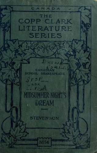 William Shakespeare: Shakespeare's A midsummer night's dream (1918, Copp, Clark)